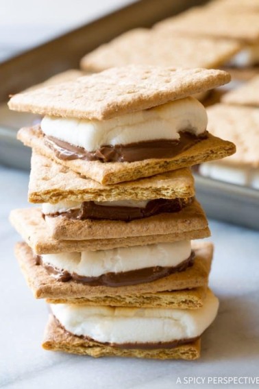 s'mores in the oven