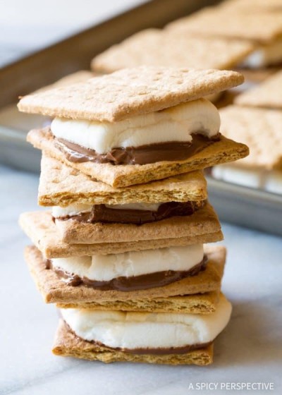s'mores in the oven