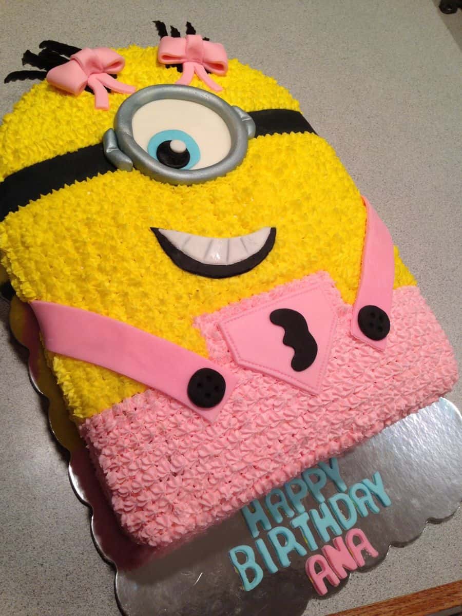 minion with pink overalls