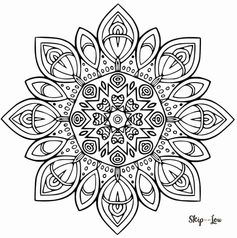 Color Your Stress Away With Mandala Coloring Pages Skip