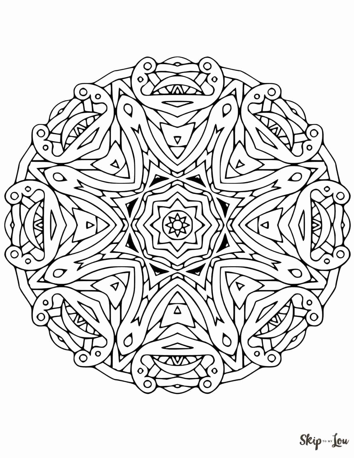 Beautiful FREE Mandala Coloring Pages | Skip To My Lou