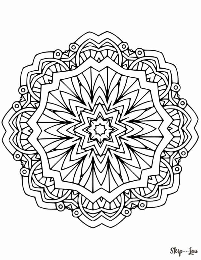 Download Beautiful FREE Mandala Coloring Pages | Skip To My Lou