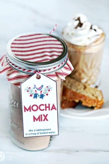 mocha mix gift tag