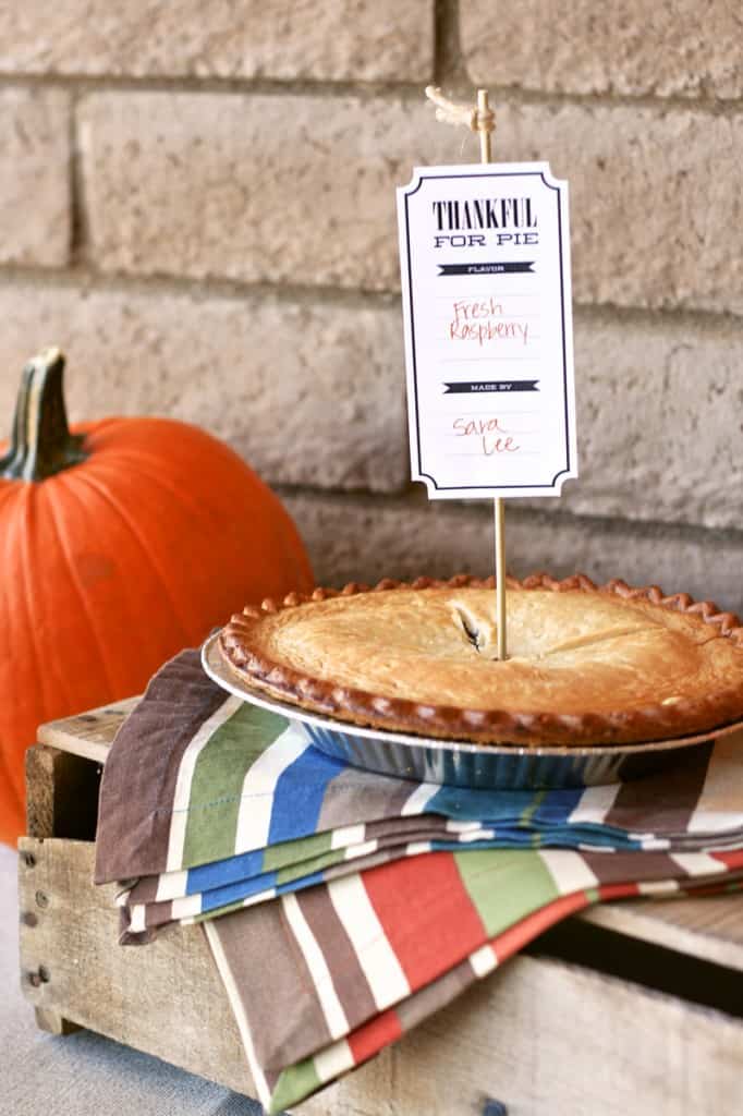 thanksgiving pie tags