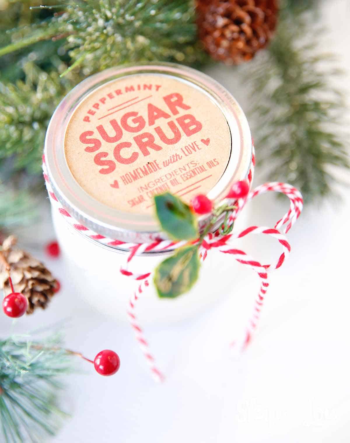 Sugar Scrub Recipe with FREE printable labels | Skip To My Lou