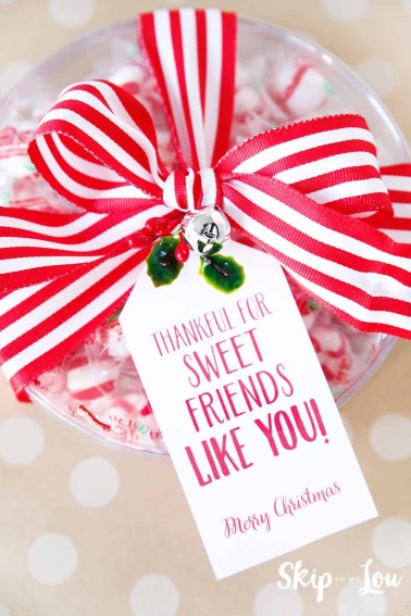 sweet gift with gift tag