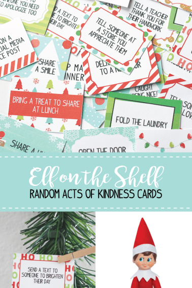 elf on the shelf kindness cards