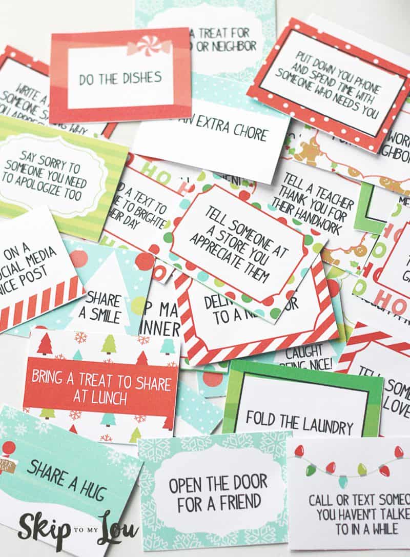 Elf on the Shelf Printable Kindness Cards | Skip To My Lou