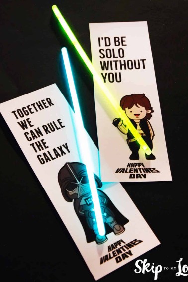 Star Wars Valentines with Lightsabers