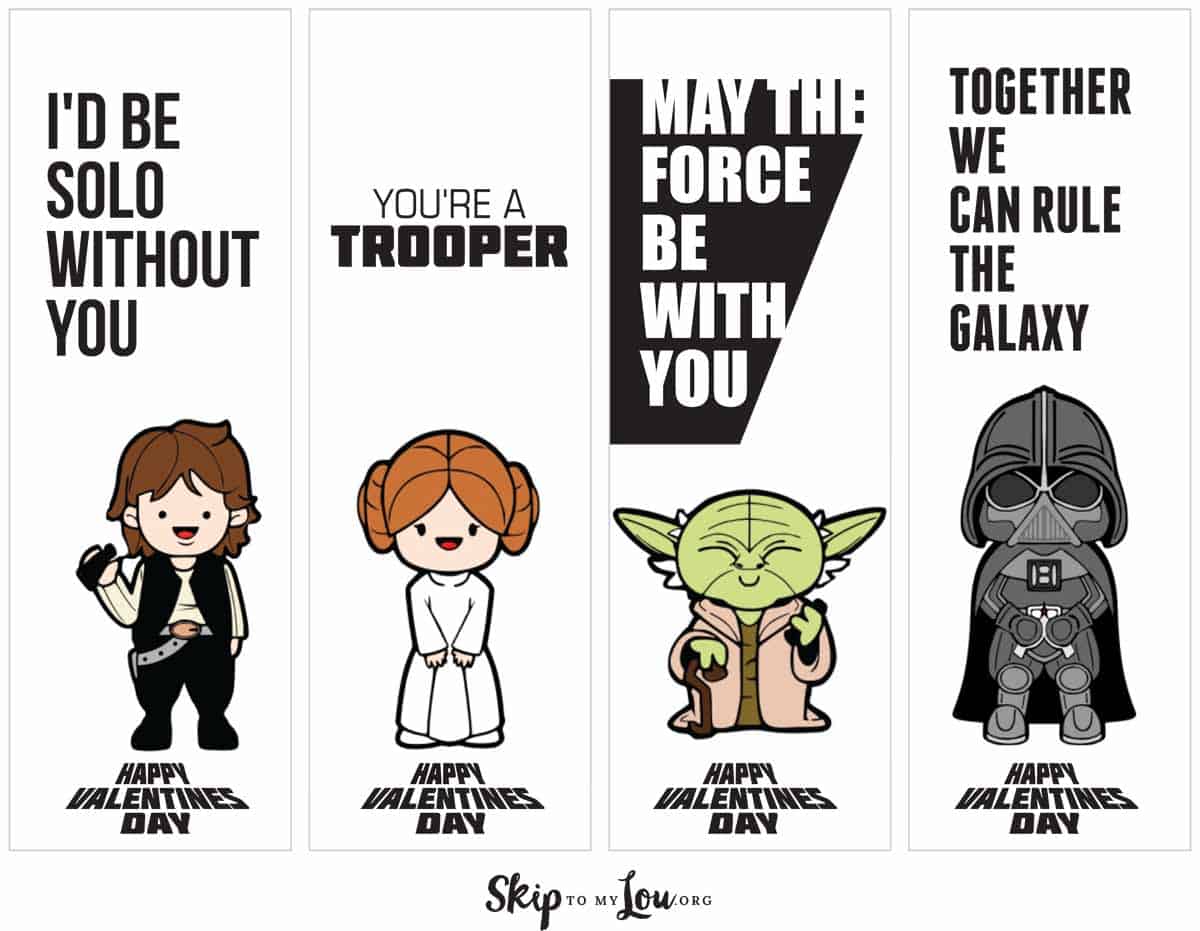 Star Wars Valentines with Lightsabers Skip To My Lou