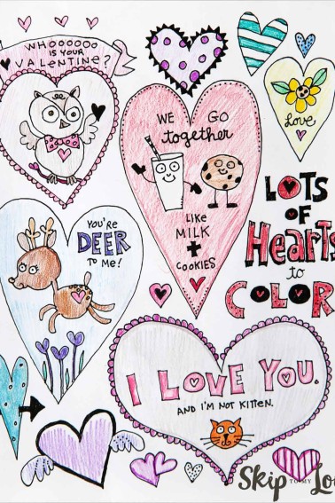 Heart coloring pages