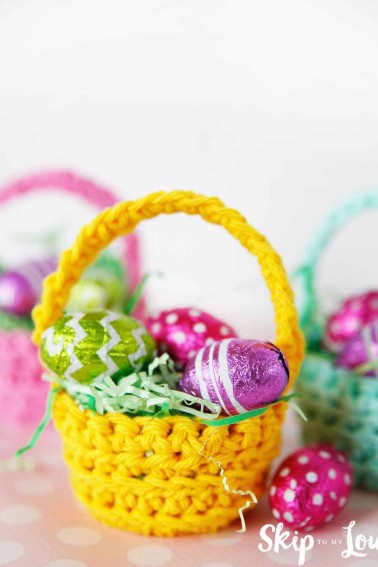easy crochet pattern mini basket