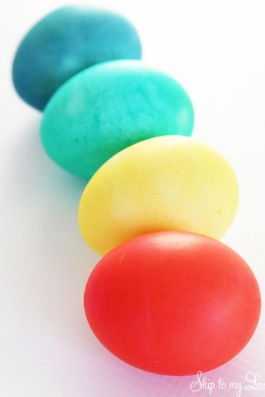 food coloring eggs
