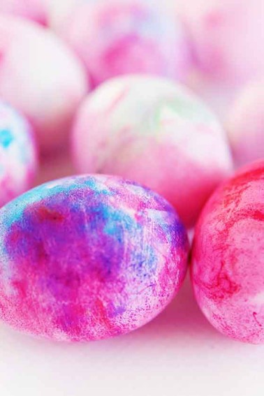 shaving cream dyed eggs