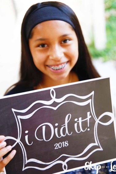 2018 Last Day of School Printable Sign