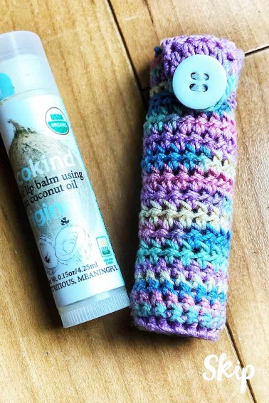 crochet chapstick holder