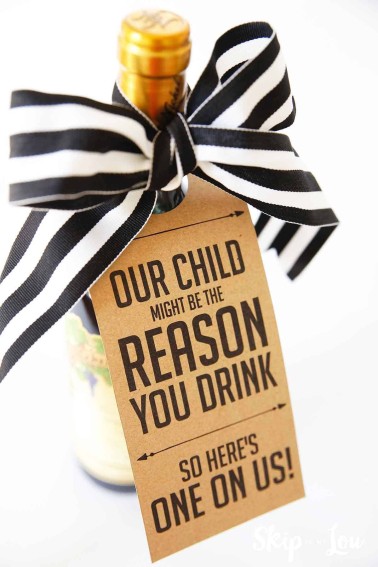 Our Child Might Be The Reason You Drink Wine Gift Tag