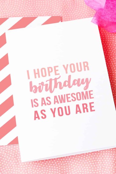 you are awesome birthday card