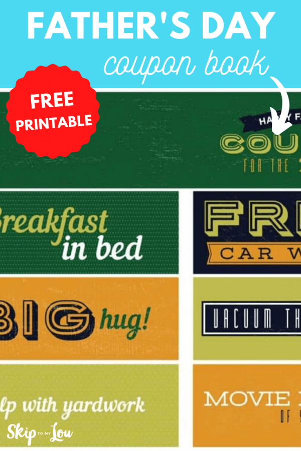 fathers day coupon book PIN