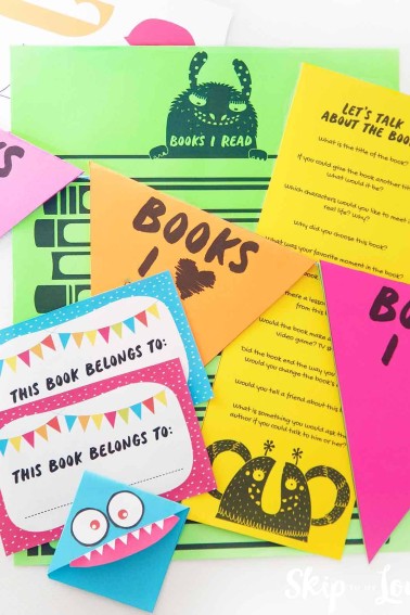 printable book reading materials