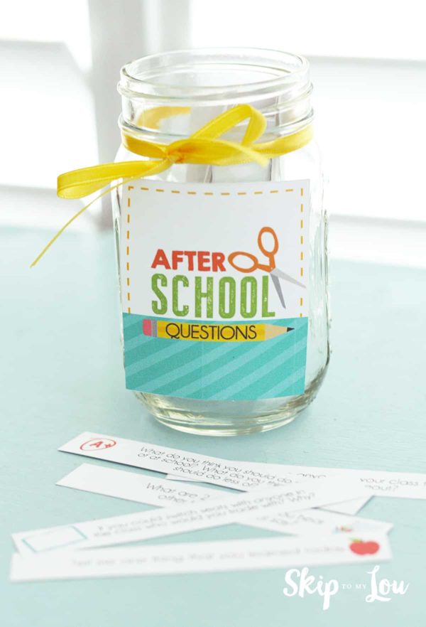 free printable after school questions in a jar