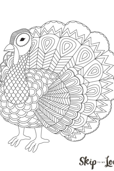 Turkey Coloring Sheet printable