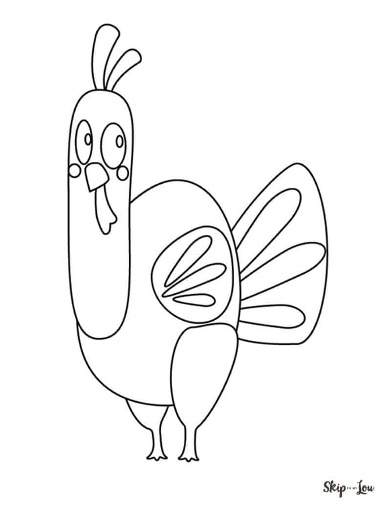 Download The CUTEST Free Turkey Coloring Pages | Skip To My Lou