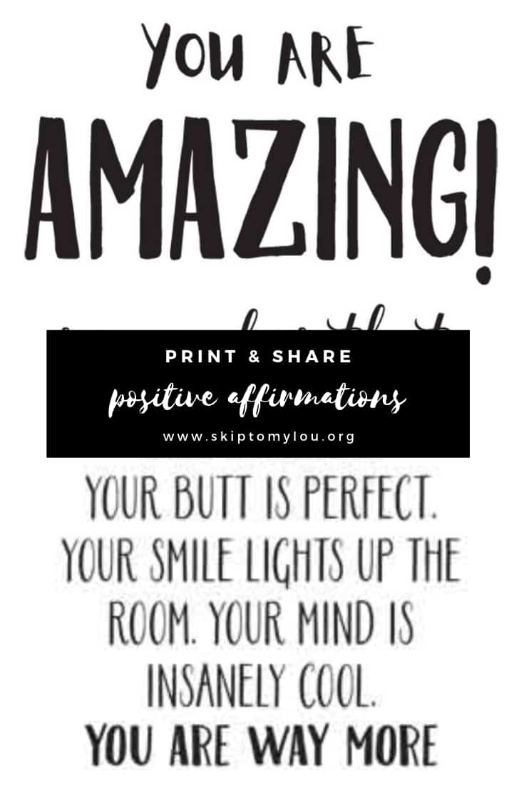 positive affirmations Pinterest Graphic