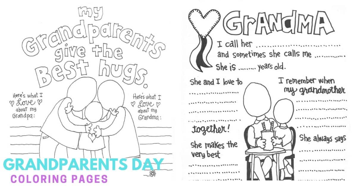 Download The Cutest Grandparents Day Coloring Pages Skip To My Lou