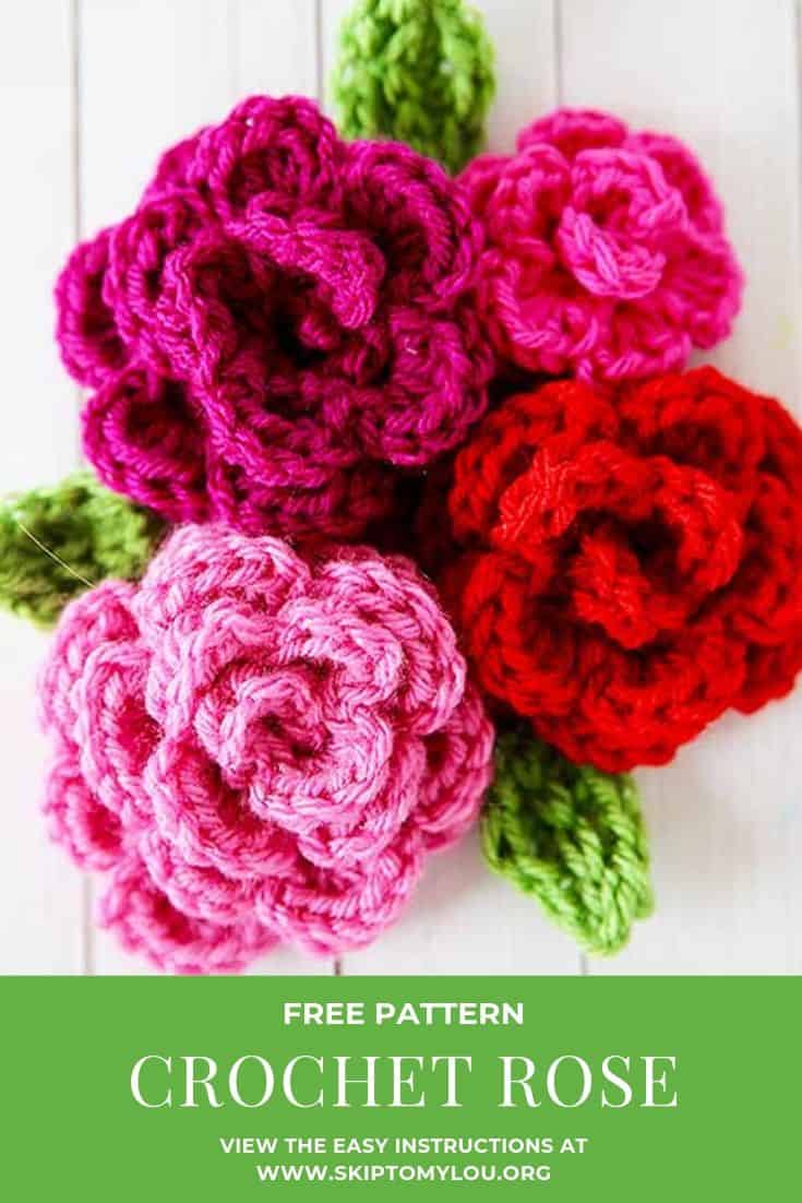 Free Easy Rose Crochet Pattern Skip To My Lou,How To Make Ribs On The Grill Tender