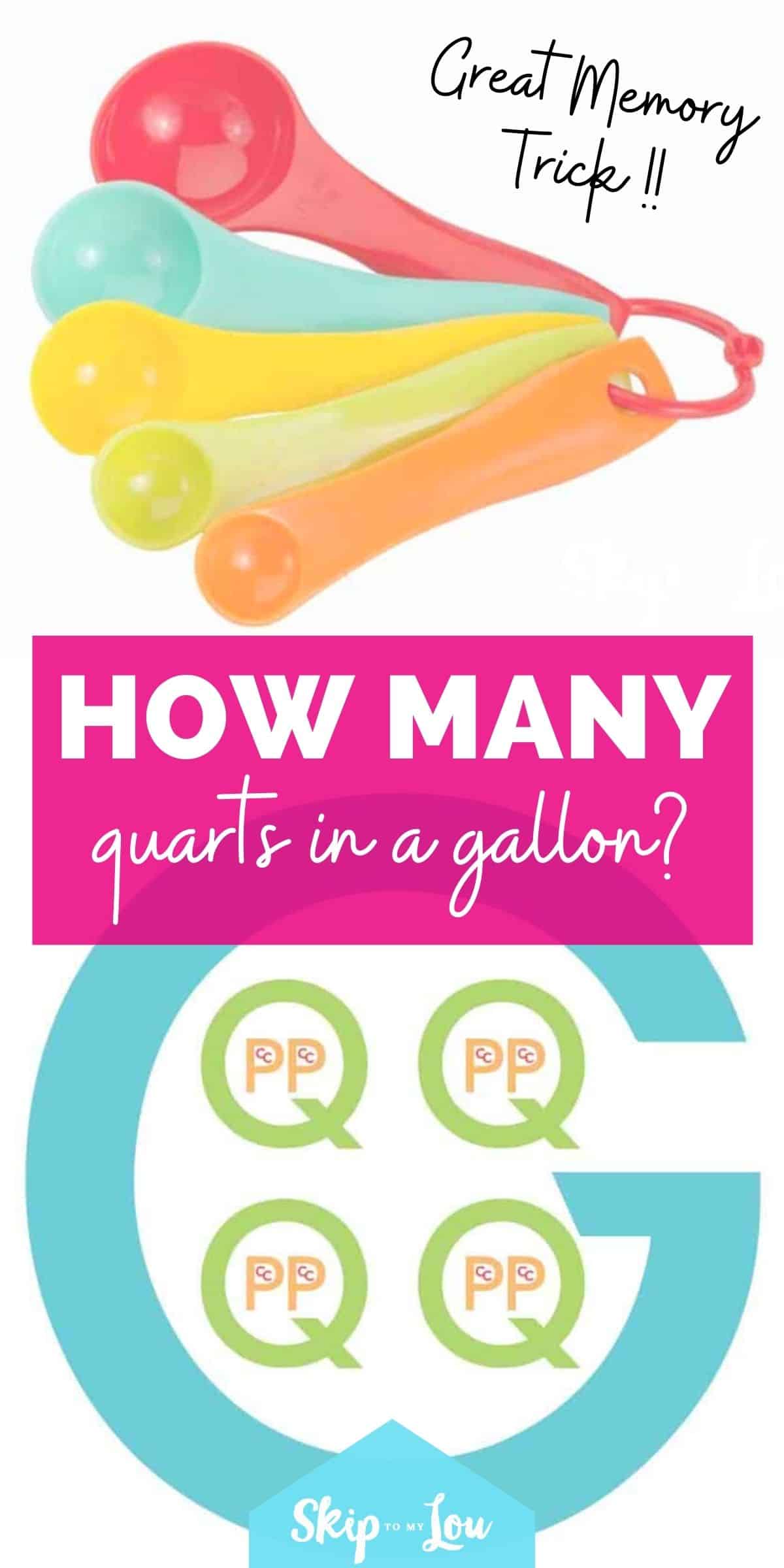 How many quarts in a gallon | Skip To My Lou How Many Gallons Is 50 Quarts
