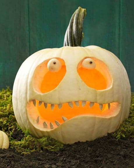 pumpkin with teeth