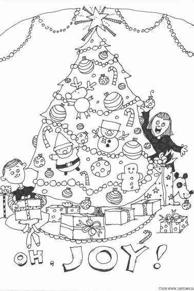 Christmas Tree Coloring Pages
