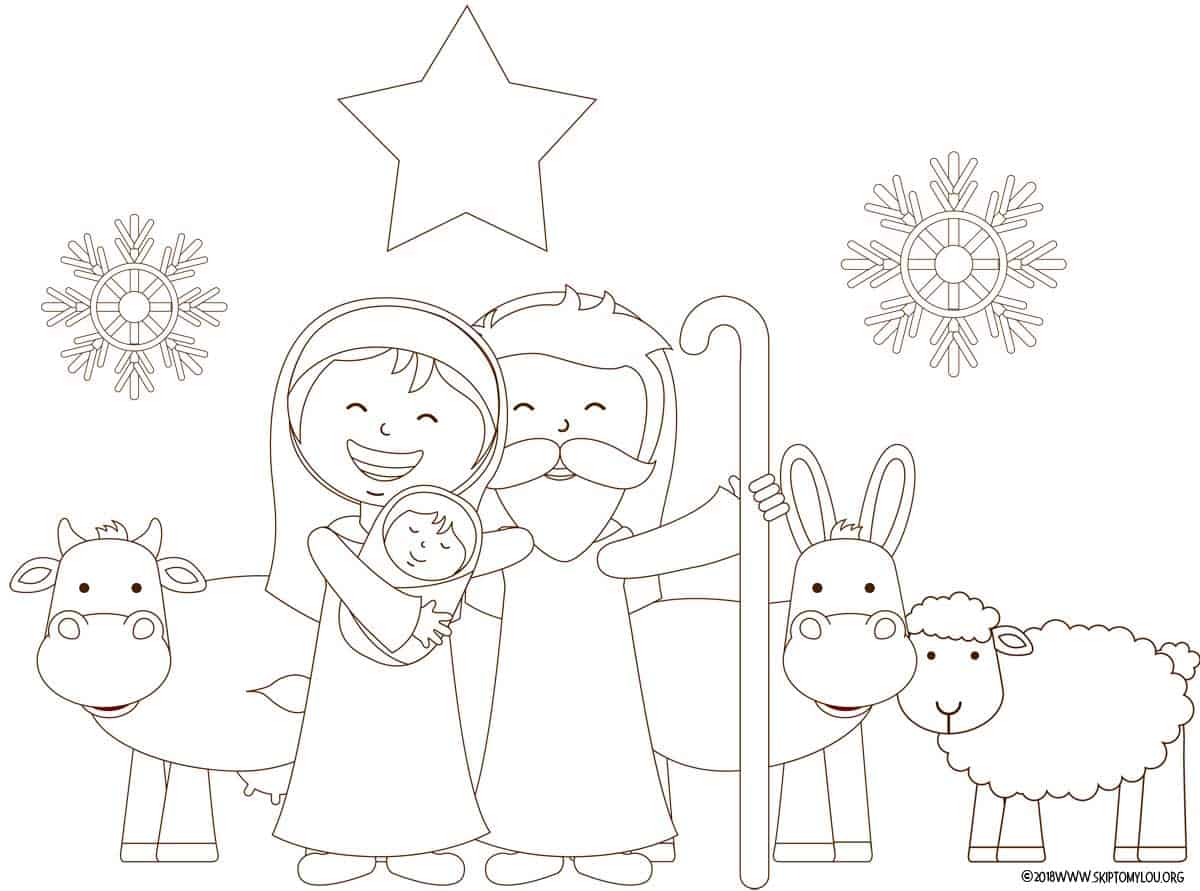 Nativity Coloring Pages | Skip To My Lou