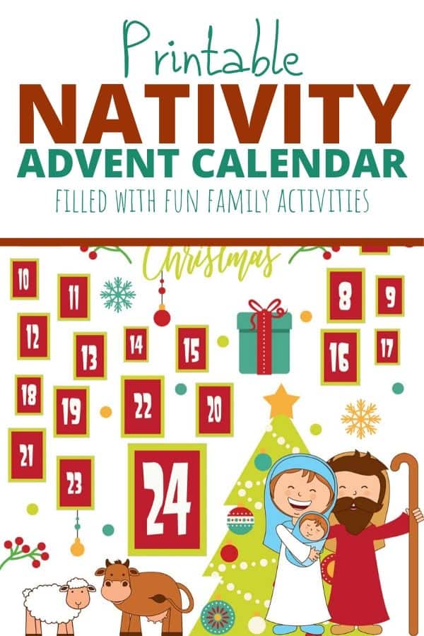 Printable nativity advent calendar skip to my lou