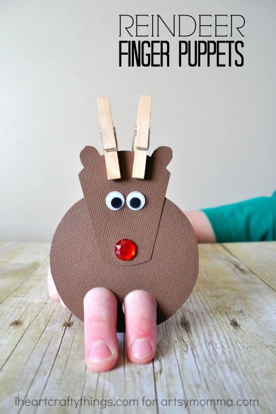 reindeer finger puppets