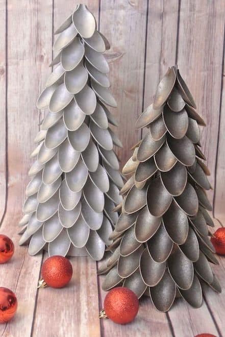 Christmas tree spoons