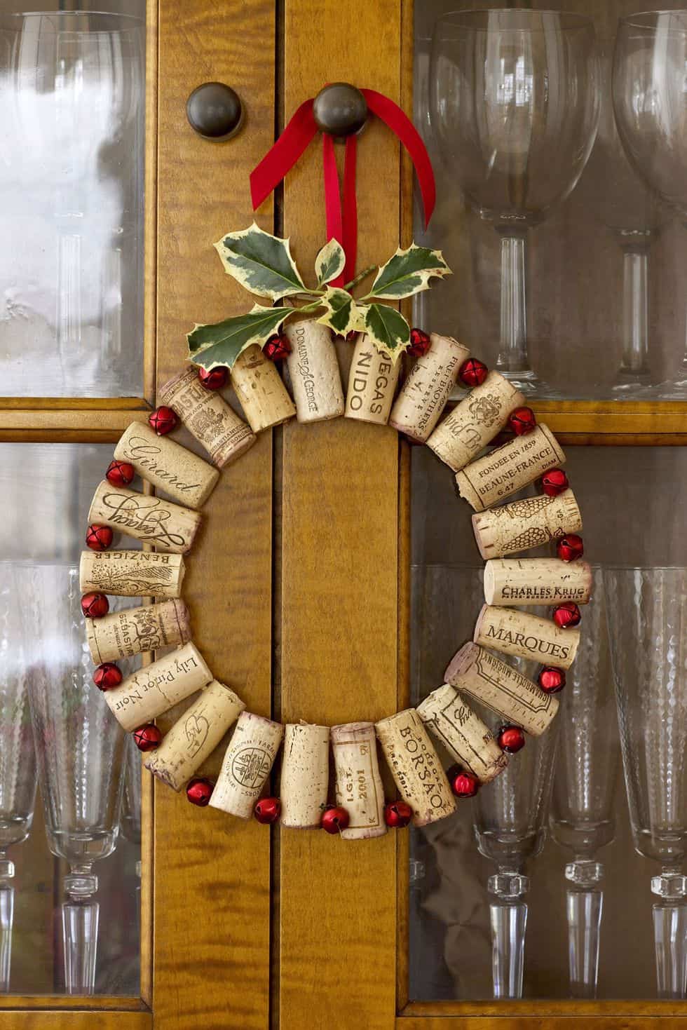 wine cork wreath