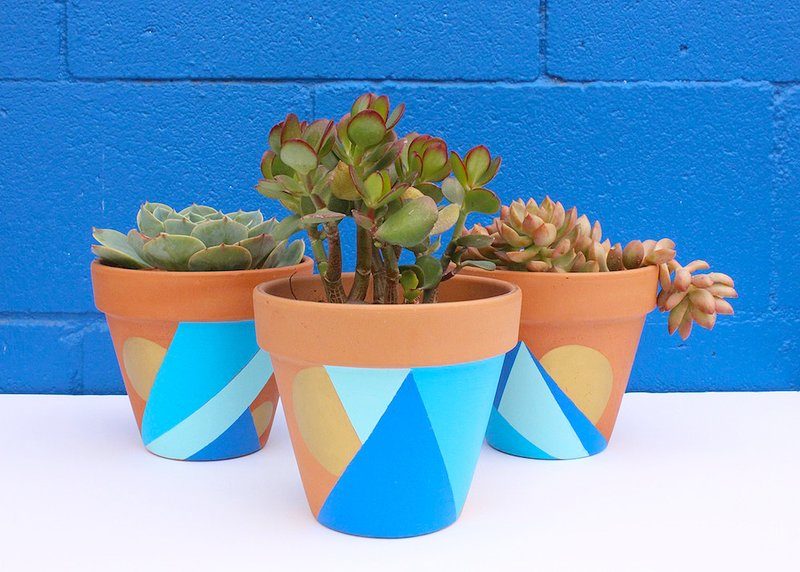geometric pots