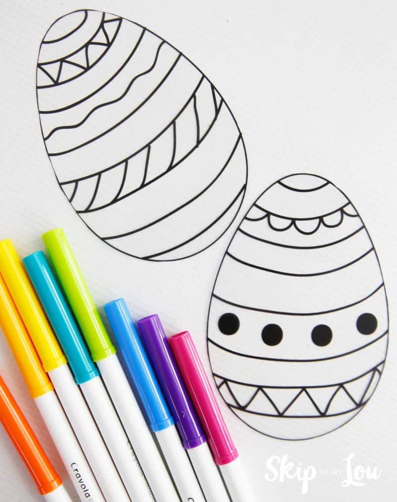 Easter Egg Templates For FUN Easter Crafts Skip To My Lou