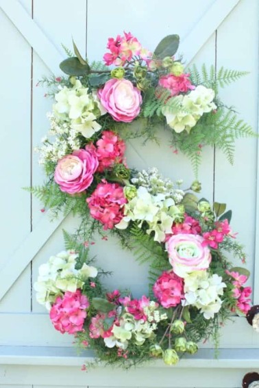 monogram wreath