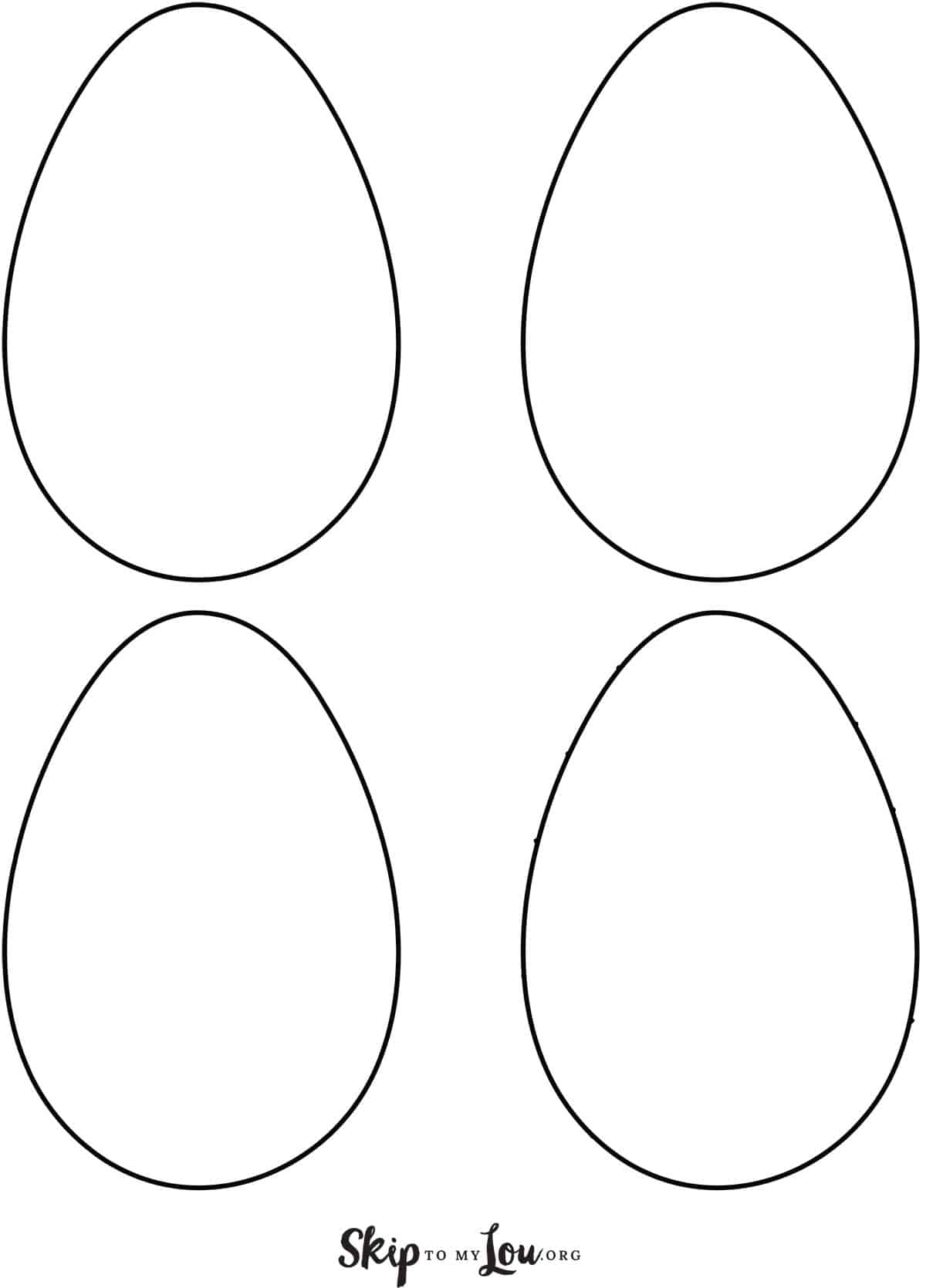 Easter Egg Templates for FUN Easter Crafts Skip To My Lou