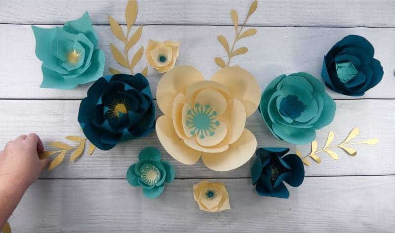 paper flower wall