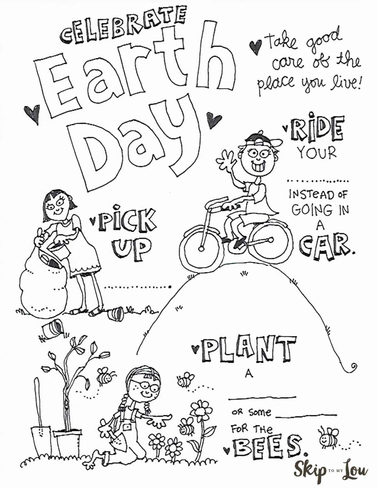 Earth Day Coloring Pages Skip To My Lou