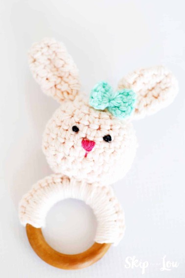 crochet bunny teether