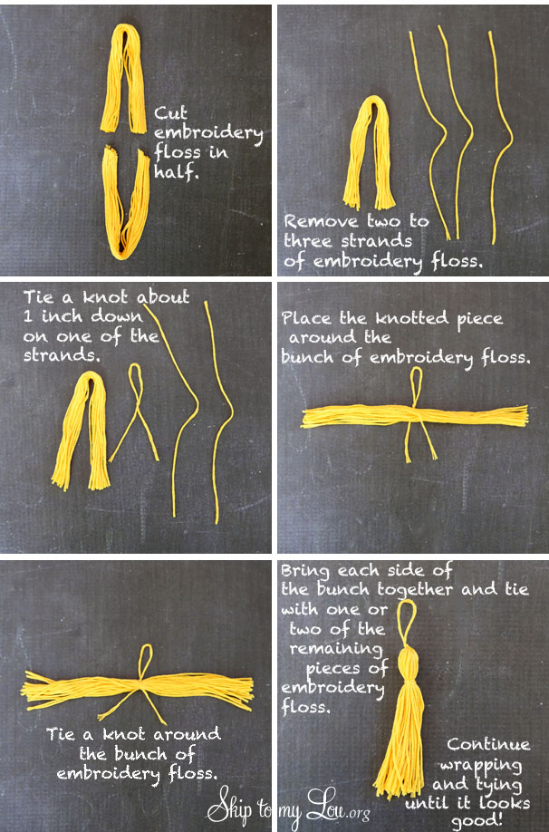 step by step tassel