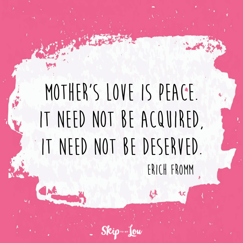 mother's love is peace quote