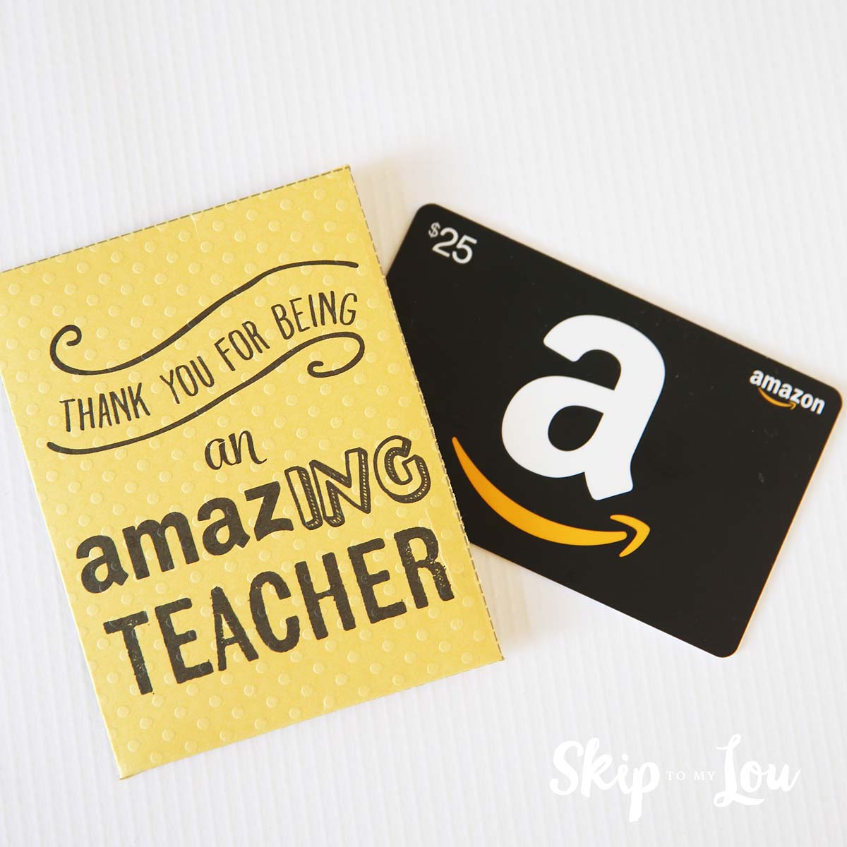 amazon gift card thank you for being an amazing teacher printable gift card holder