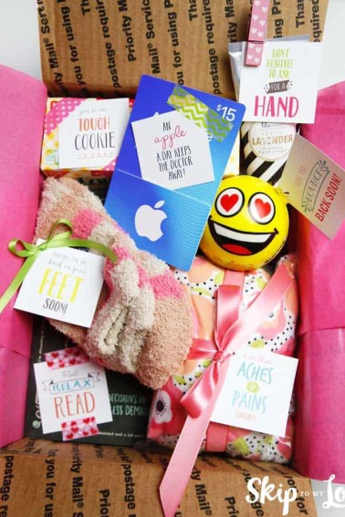 care package for sick friend