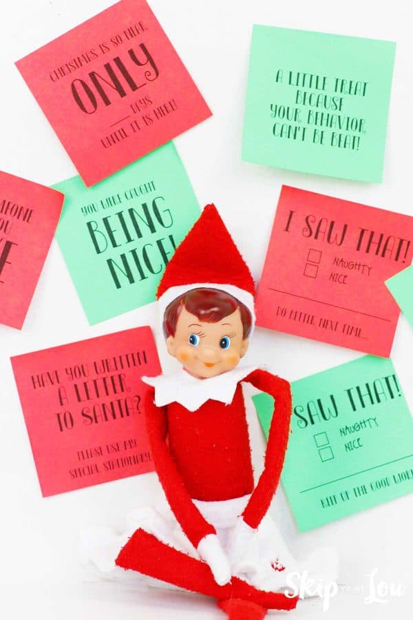 Free Printable Elf On The Shelf Notes For The Entire Month Skip To My Lou